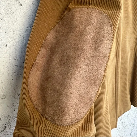 Vintage Farah Western Corduroy Sport Coat with Elbow Patches Camel Blazer, 42